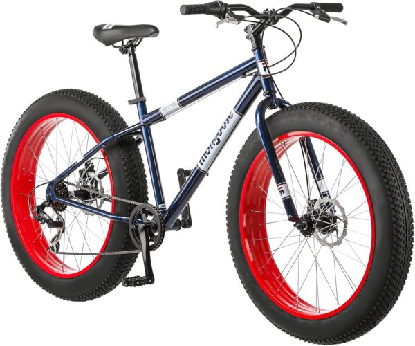 Mongoose Dolomite Fat Tire Mountain Bike, for Adult Men Women, 26 Inch Wheels, 4 Inch Wide Knobby Tires, 7-Speed, Steel Frame, Front and Rear Brakes - For Sale - Price