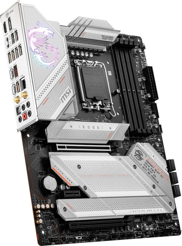 MSI MPG Z790 Edge WiFi Gaming Motherboard (Supports 12th/13th/14th Gen Intel Processors, LGA 1700, DDR5, PCIe 5.0, M.2, 2.5Gbps LAN, USB 3.2 Gen2, Wi-Fi 6E, Bluetooth 5.3, ATX) - For Sale - Price - Image 4