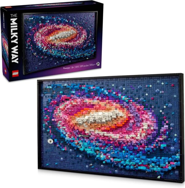 LEGO Art The Milky Way Galaxy Wall Art Décor, Space and Astronomy Gift, Building Set for Adults, Creative Activity for Art and Design Lovers, Home Décor Ideas for Living Room, 31212 - For Sale - Price