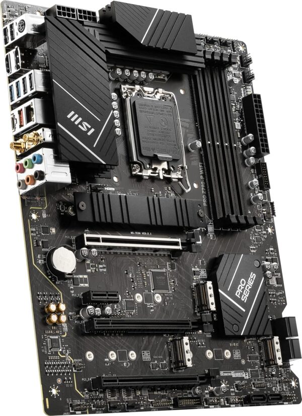 MSI PRO Z790-P WiFi ProSeries Motherboard (Supports 12th/13th/14th Gen Intel Processors, LGA 1700, DDR5, PCIe 5.0, M.2, 2.5Gbps LAN, USB 3.2 Gen2, HDMI/DP, Wi-Fi 6E, Bluetooth 5.3, ATX) - For Sale - Price - Image 4