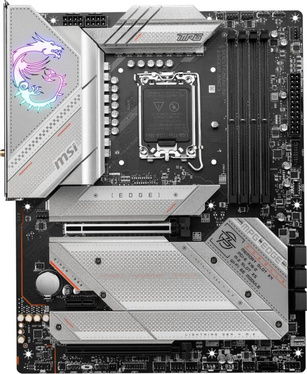 MSI MPG Z790 Edge WiFi Gaming Motherboard (Supports 12th/13th/14th Gen Intel Processors, LGA 1700, DDR5, PCIe 5.0, M.2, 2.5Gbps LAN, USB 3.2 Gen2, Wi-Fi 6E, Bluetooth 5.3, ATX) - For Sale - Price - Image 2