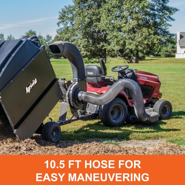 Agri-Fab 45-0631 Large Capacity 32 CU FT Hard Top Mow- N-Vac, Tow Behind Lawn Vacuum, Leaf Vacuum, Gas Powered, Easy Foot Pedal Dumping - For Sale - Price - Image 3