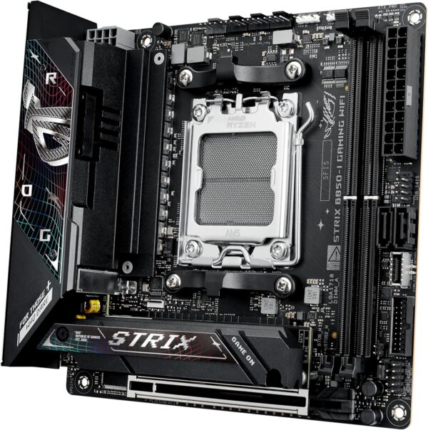 ASUS ROG Strix B850-I Gaming WiFi AMD AM5 B850 Mini-ITX mITX Motherboard 10+2+1 Stages, DDR5, 2.5G LAN, WiFi 7, 2X M.2, PCIe® 5.0 x16, USB 20Gbps Type-C®, AI Overclocking, AI Networking II, Aura Sync - For Sale - Price - Image 8