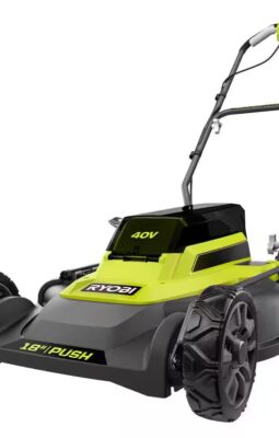 RYOBI 18 In. Walk Behind Push Mower 40-Volt 2-in-1 Cordless Battery Tool Only