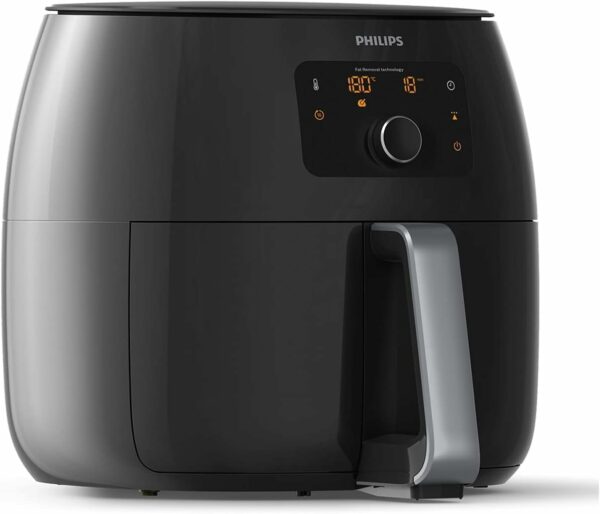 Philips Premium Airfryer XXL, Fat Removal Technology, 3lb/7qt, Rapid Air Technology, Digital Display, Keep Warm Mode, 5 Cooking Presets, HomeID App, Family Sized, Black (HD9650/96) - For Sale - Price - Image 2