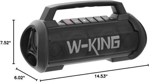 W-KING Portable Speakers Bluetooth Wireless, 120W Peak 70W Loud Bluetooth Speaker Waterproof Outdoor, Deep Bass/2* Subwoofer/DSP/EQ/42H Playtime/IPX6/RGB Lights/MAC-in/Power Bank, Large Party Boombox - For Sale - Price - Image 10