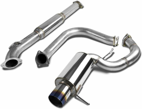 DNA MOTORING CBE-ME00V6-BT Stainless Steel Muffler CatBack Exhaust System [Compatible with 00-05 Mitsubishi Eclipse V6] - For Sale - Price