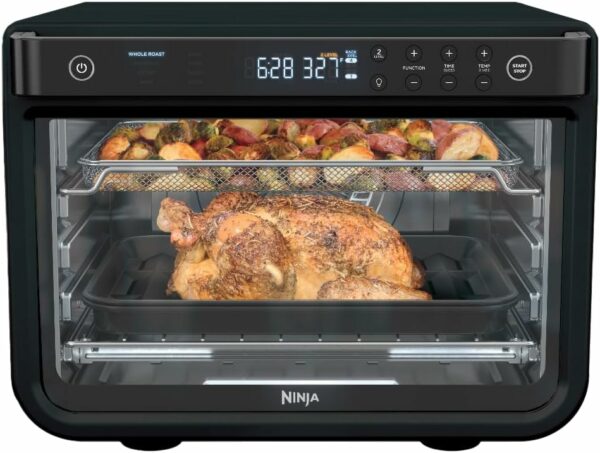 Ninja DT202BK Foodi 8-in-1 XL Pro Air Fry Oven, Large Countertop Convection Oven, Digital Toaster Oven, 1800 Watts, Black, 12 in. (Renewed) - For Sale - Price