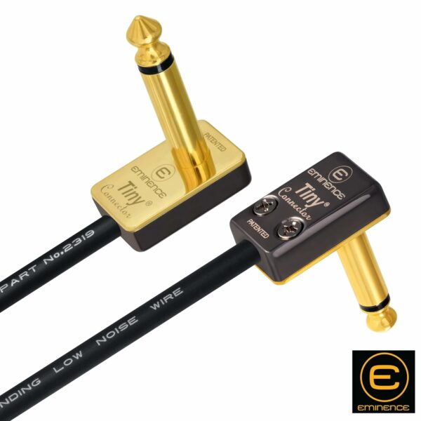 WORLDS BEST CABLES 4 Units - 30 Inch - Pedal, Effects, Patch, Instrument Cable Custom Made Using Mogami 2319 Wire & Eminence Tiny Gold-Plated Angled TS Connectors - For Sale - Price - Image 5