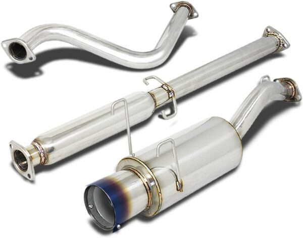 DNA MOTORING CBE-HDS93-BT Muffler CatBack Exhaust System [Compatible with 93-97 Honda Del Sol, Does NOT Fit VTEC Models] - For Sale - Price