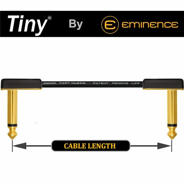 WORLDS BEST CABLES 4 Units - 30 Inch - Pedal, Effects, Patch, Instrument Cable Custom Made Using Mogami 2319 Wire & Eminence Tiny Gold-Plated Angled TS Connectors - For Sale - Price - Image 6