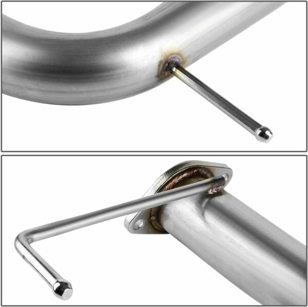 DNA MOTORING CBE-ME06L4-BT Stainless Steel Cat Back Exhaust System [Compatible with 06-09 Mitsubishi Eclipse 2.4L l4] - For Sale - Price - Image 4