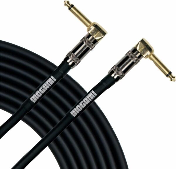 Mogami Platinum Guitar 1.5RR Right Angle to Angle Pedal Cable - 1.5 foot - For Sale - Price