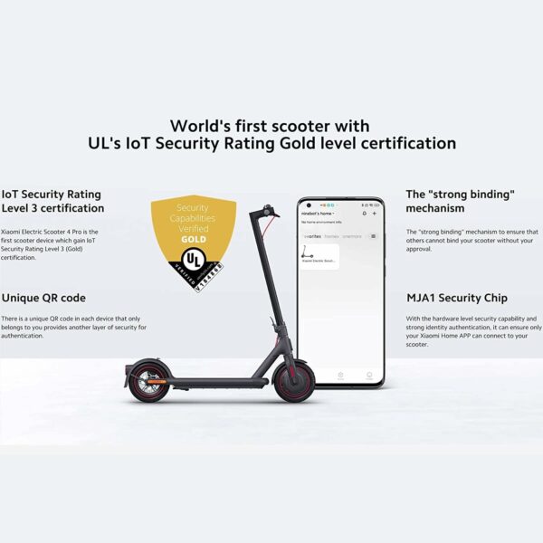 Xiaomi MI Electric Scooter 4 Pro - 700W Motor, 31 Miles Long Range & 18.6mph, 10" DuraGel Self-Sealing Tubeless Tires, Dual Brakes, World First Electric Scooter with LoT Lever 3 Certificate - For Sale - Price - Image 7