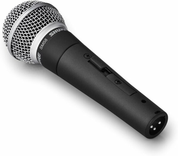 Shure SM58 Pro XLR Dynamic Microphone with On/Off Switch - Professional Studio & Live Performance Cardioid Mic for Vocals, Podcasting, and Recording (SM58S) - For Sale - Price - Image 4