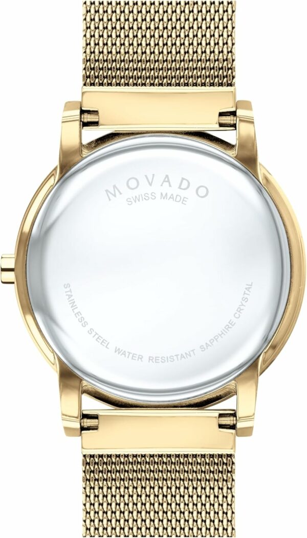 Movado Museum Classic Men's Watch - Swiss Quartz 2H Movement, Stainless Steel Mesh Bracelet - 3 ATM Water Resistance - Luxury Fashion Timepiece for Him - 40mm - For Sale - Price - Image 3