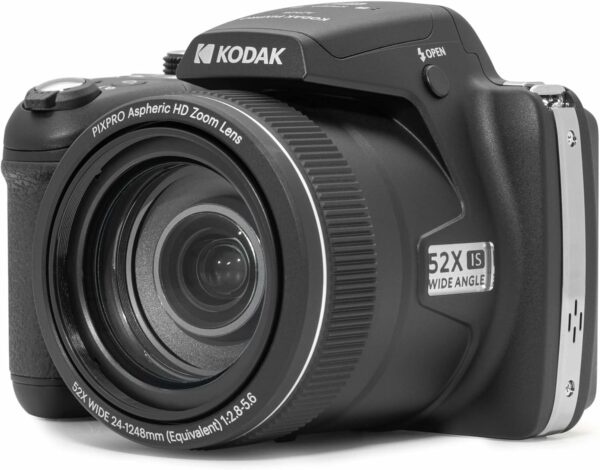 Kodak PIXPRO Astro Zoom AZ528-BK 16 MP Digital Camera with 52x Optical Zoom 24mm Wide Angle Lens 6 fps Burst Shooting 1080P Full HD Video Wi-Fi Connectivity and a 3" LCD Screen (Black) - For Sale - Price - Image 4