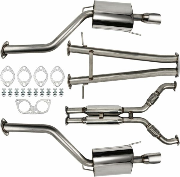 KAX Stainless Steel Cat Back Exhaust System Replacement for 2009-2013 G37 3.7L - For Sale - Price - Image 2