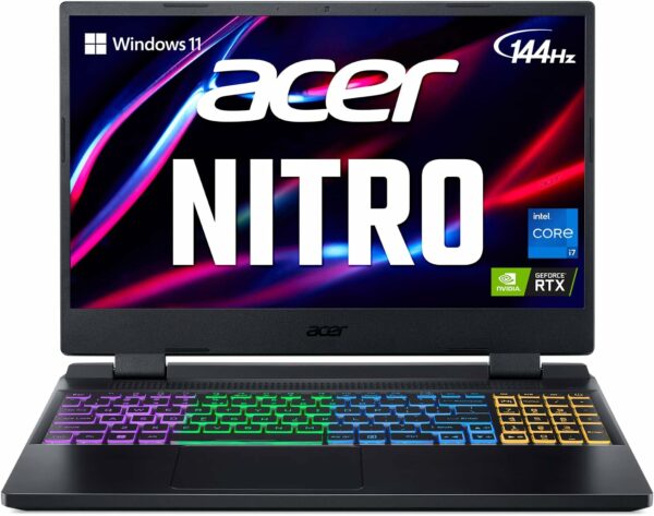 Acer Nitro 5 AN515-58-725A Gaming Laptop | Intel Core i7-12700H | NVIDIA GeForce RTX 3060 GPU | 15.6" FHD 144Hz 3ms IPS Display | 16GB DDR4 | 512GB Gen 4 SSD | Killer Wi-Fi 6 | RGB Keyboard - For Sale - Price