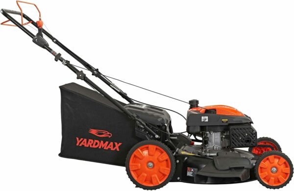 YARDMAX 22 in. 201cc Select PACE 6 Speed CVT High Wheel RWD 3-in-1 Gas Walk Behind Self Propelled Lawn Mower, Black - For Sale - Price - Image 6