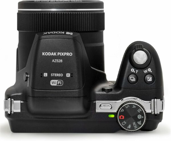 Kodak PIXPRO Astro Zoom AZ528-BK 16 MP Digital Camera with 52x Optical Zoom 24mm Wide Angle Lens 6 fps Burst Shooting 1080P Full HD Video Wi-Fi Connectivity and a 3" LCD Screen (Black) - For Sale - Price - Image 8