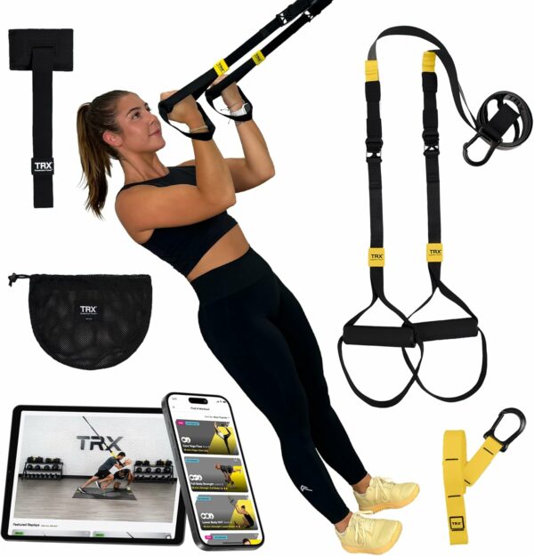 TRX GO Suspension Trainer System, Full-Body Workout for All Levels & Goals, Lightweight & Portable, Fast, Fun & Effective Workouts, Home Gym Equipment or for Outdoor Workouts, Grey - For Sale - Price