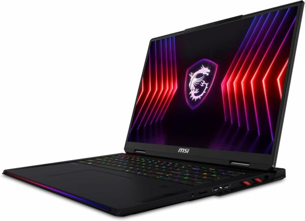 MSI Raider A18HX 18” 240Hz QHD+ Gaming Laptop: AMD Ryzen R9-7945HX3D, NVIDIA Geforce RTX 4080, 32GB DDR5, 1TB NVMe SSD, Wi-Fi 7, Cooler Boost 5, Win 11 Home: Core Black A7VHG-023US - For Sale - Price - Image 3