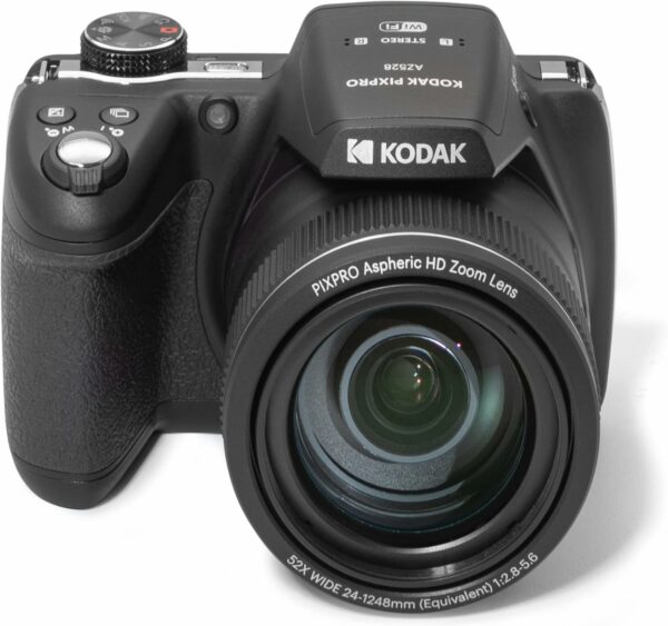 Kodak PIXPRO Astro Zoom AZ528-BK 16 MP Digital Camera with 52x Optical Zoom 24mm Wide Angle Lens 6 fps Burst Shooting 1080P Full HD Video Wi-Fi Connectivity and a 3" LCD Screen (Black) - For Sale - Price - Image 5