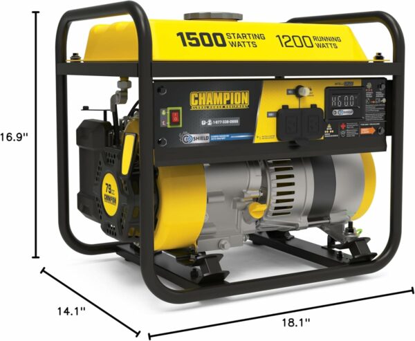 Champion Power Equipment 1500-Watt Portable Generator with CO Shield For Sale - Price - Image 10