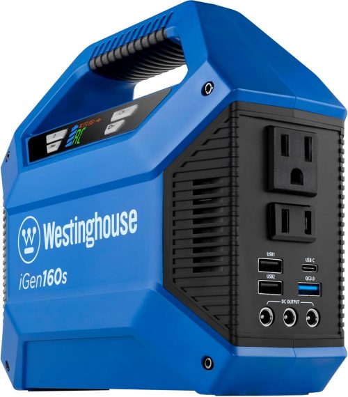 Westinghouse 155Wh 150 Peak Watt Portable Power Station & Solar Generator, Modified Sine Wave AC Outlet, Backup Lithium Battery for Camping, Home, Travel, Indoor/Outdoor Use (Solar Panel Not Included) - For Sale - Price