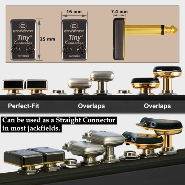 WORLDS BEST CABLES 4 Units - 30 Inch - Pedal, Effects, Patch, Instrument Cable Custom Made Using Mogami 2319 Wire & Eminence Tiny Gold-Plated Angled TS Connectors - For Sale - Price - Image 3