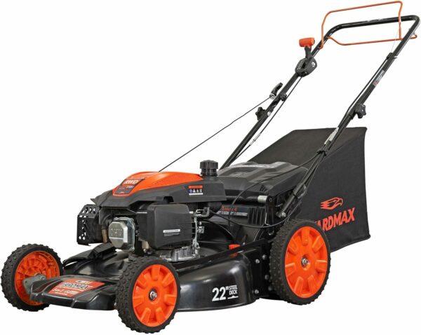 YARDMAX 22 in. 201cc Select PACE 6 Speed CVT High Wheel RWD 3-in-1 Gas Walk Behind Self Propelled Lawn Mower, Black - For Sale - Price - Image 2