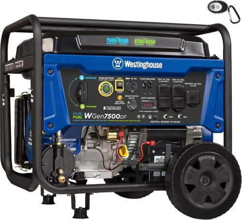 Westinghouse 9500 Peak Watt Dual Fuel Home Backup Portable Generator, Remote Electric Start, Transfer Switch Ready, Gas & Propane Powered For Sale - Price