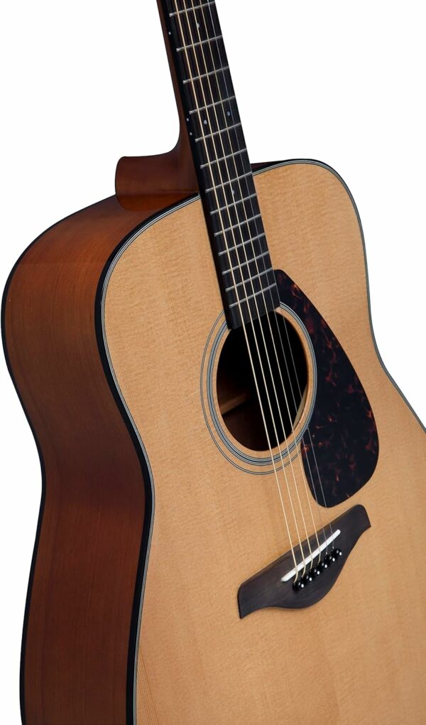 Yamaha 6 String Beginner Solid Spruce Top Traditional Western Dreadnought Acoustic Guitar With Rosewood FIngerboard, Natural Finish, Right, (FG800J NT) - For Sale - Price - Image 6