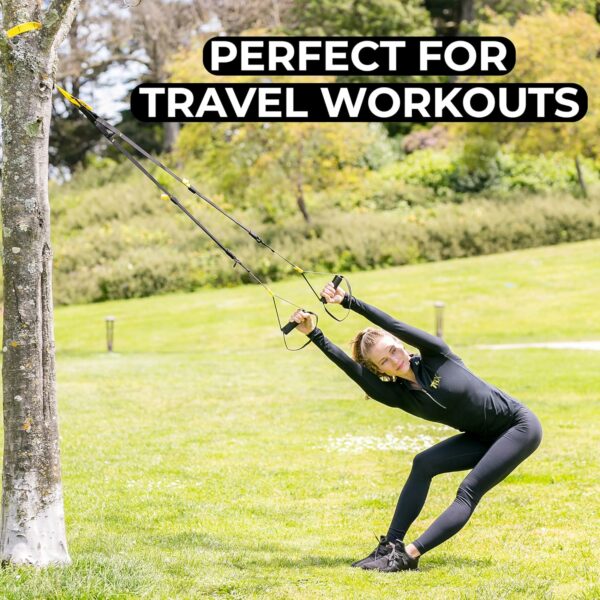 TRX GO Suspension Trainer System, Full-Body Workout for All Levels & Goals, Lightweight & Portable, Fast, Fun & Effective Workouts, Home Gym Equipment or for Outdoor Workouts, Grey - For Sale - Price - Image 8